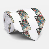 Samurai doodt een demon, oude Japanse schilderijen Stropdas (Opgerold)