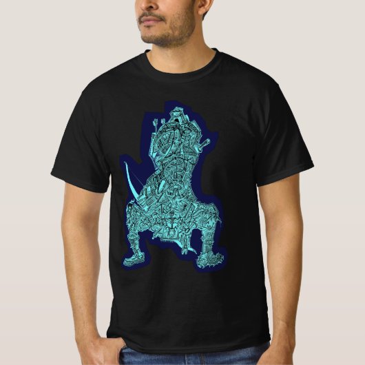 Samurai, door Brian Benson T-shirt (Voorkant)