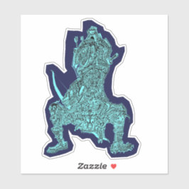 Samurai, door Brian Benson, vinylsticker Sticker