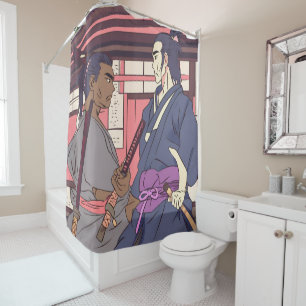 samurai douchegordijn