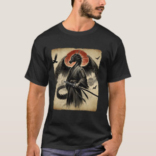 Samurai Draak Japanse Kunst Krijger Ukiyo Grafisch T-shirt