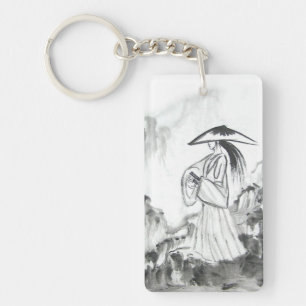 Samurai Drawing Sword Sleutelhanger
