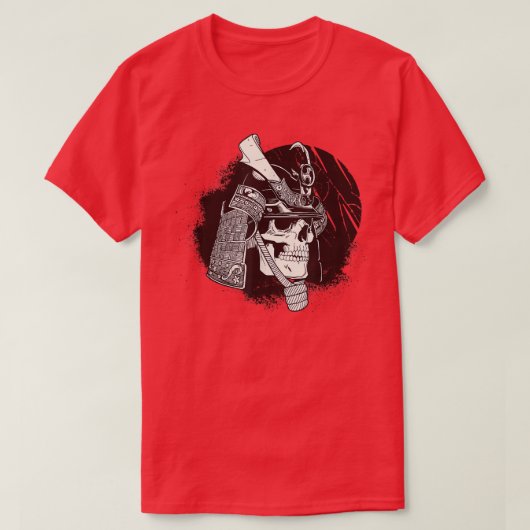 Samurai dressed in Samurai Warrior Armor Martial T-shirt (Design voorkant)