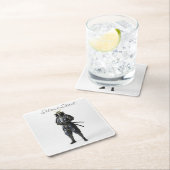 Samurai drink coaster kartonnen onderzetters (Insitu)