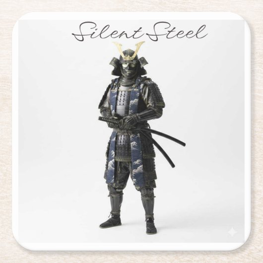 Samurai drink coaster kartonnen onderzetters (Voorkant)