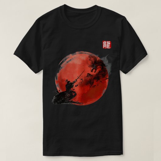 Samurai , een Japanse Cultuur , komt terecht onder T-shirt (Design voorkant)