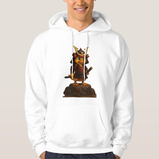 Samurai Eend Krijger Hoodie (Voorkant)