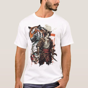 Samurai en de tijger - Het perfecte verband tussen T-shirt