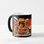 Samurai en Demon Japans Festival Float Magische Mok (Voorkant links)