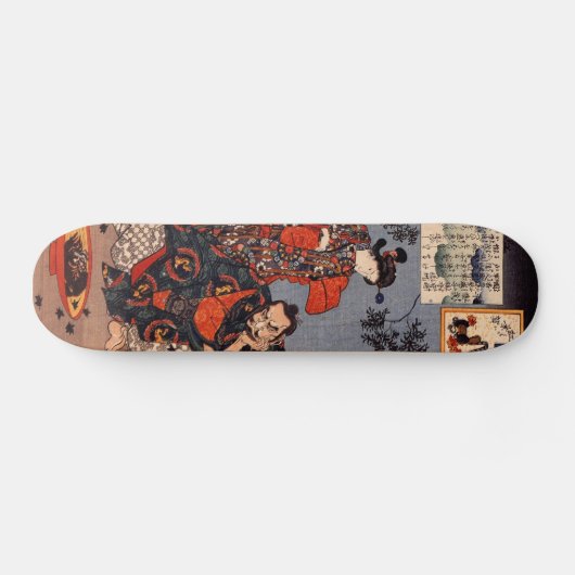 Samurai en Demon Persoonlijk Skateboard (Horizontaal)