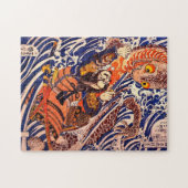 Samurai en Giant Salamander Kuniyoshi Fine Art Legpuzzel (Horizontaal)