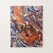 Samurai en Giant Salamander Kuniyoshi Fine Art Legpuzzel (Verticaal)