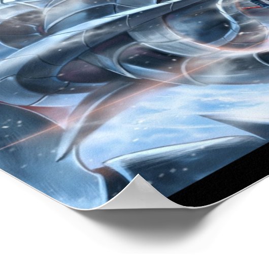 Samurai en Ice Dragon Poster (Hoek)