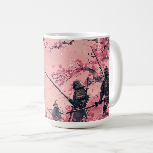 Samurai en Sakura Koffiemok (Voorkant rechts)