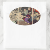 SAMURAI en SCHEDELS STICKER (Tas)