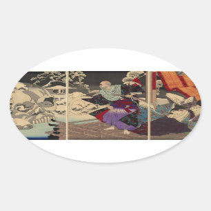 SAMURAI en SKULLS STICKER