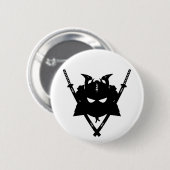 Samurai en Swords Badge Ronde Button 5,7 Cm (Voorkant /achterkant)