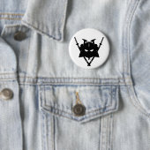 Samurai en Swords Badge Ronde Button 5,7 Cm (In situ)
