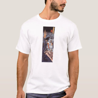 Samurai en Water Dragon  Japans afdrukken T-shirt