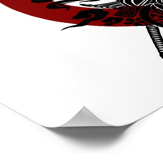 Samurai Enso Circle Poster (Hoek)