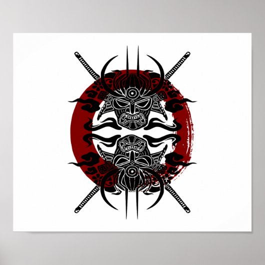 Samurai Enso Circle Poster (Voorkant)