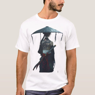 Samurai Feodale Krijger 1X00005 WIT GEEN BG T-shirt