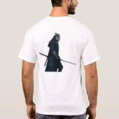 Samurai Feodale Krijger 1X00012 WIT T-shirt (Achterkant)
