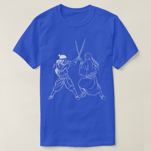 Samurai Fight Katana Sword (2) T-shirt (Design voorkant)