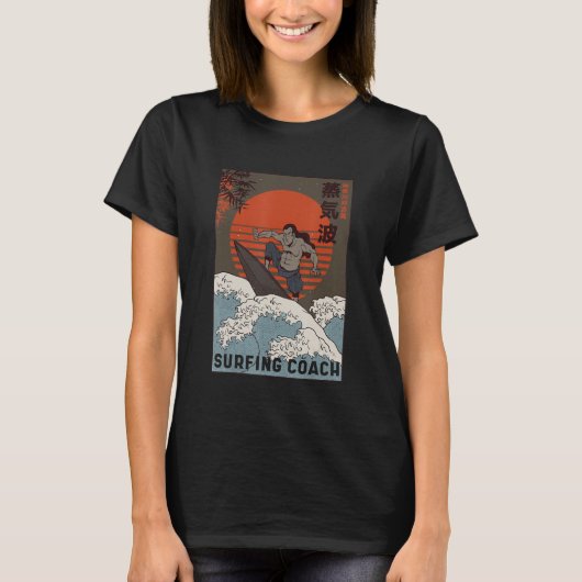 Samurai Fighter als Surf Coach Summer Top Design (Voorkant)