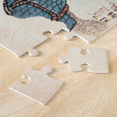 Samurai Fighting a Tiger, Kuniyoshi, Ukiyo-e Legpuzzel (Zijkant)