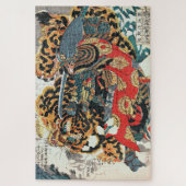 Samurai Fighting a Tiger, Kuniyoshi, Ukiyo-e Legpuzzel (Verticaal)