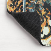 Samurai Fighting a Tiger, Kuniyoshi, Ukiyo-e Muismat (Hoek)