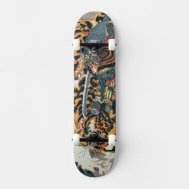 Samurai Fighting a Tiger, Kuniyoshi, Ukiyo-e Persoonlijk Skateboard