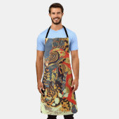 Samurai Fighting a Tiger, Kuniyoshi, Ukiyo-e Schort (Gedragen)