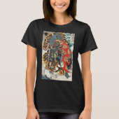 Samurai Fighting a Tiger, Kuniyoshi, Ukiyo-e T-shirt (Voorkant)