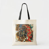 Samurai Fighting a Tiger, Kuniyoshi, Ukiyo-e Tote Bag (Voorkant)