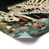 Samurai Fighting en een Giant Skeleton c. jaren '1 Poster (Hoek)