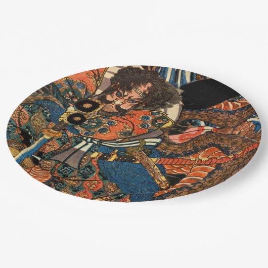 SAMURAI FIGHTING PYTHON PAPIEREN BORDJE (Gekanteld)