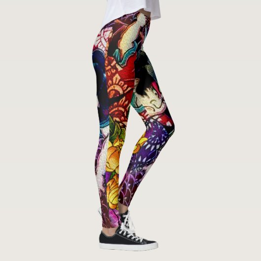 Samurai Fighting Serpent Leggings (Rechts)