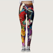 Samurai Fighting Serpent Leggings (Voorkant)