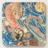 SAMURAI FIGHTMONSTER BIER ONDERZETTER (Voorkant)