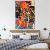 SAMURAI FIGHTMONSTER CANVAS AFDRUK (Insitu (Slaapkamer))