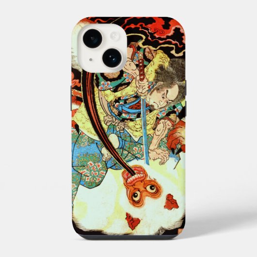 SAMURAI FIGHTMONSTER iPhone HOESJE (Achterkant)