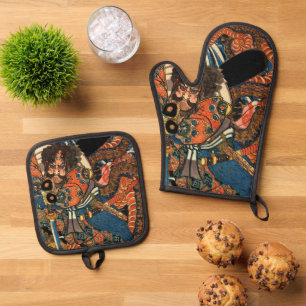 SAMURAI FIGHTMONSTER OVENWANT & PANNENLAP SET