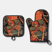 SAMURAI FIGHTMONSTER OVENWANT & PANNENLAP SET (Voorkant)