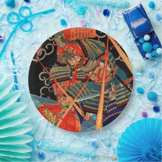 SAMURAI FIGHTMONSTER PAPIEREN BORDJE (Feest)