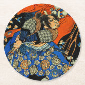 SAMURAI FIGHTMONSTER RONDE KARTONNEN ONDERZETTER (Voorkant)