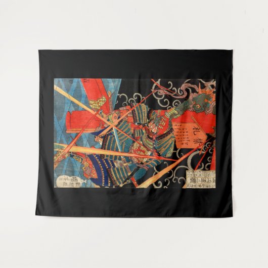 SAMURAI FIGHTMONSTER WANDKLEED (Voorkant (horizontaal))