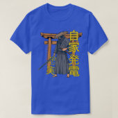 Samurai Figurine Sterkte Power Loyalty Peace Vint T-shirt (Design voorkant)