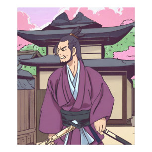 samurai foto afdruk